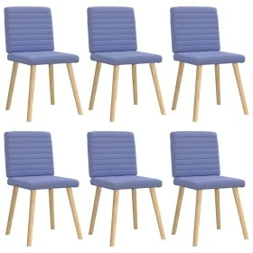 Sillas de comedor 6 uds tela azul jeans von , Essstühle - Ref: Foro24-3315554, Preis: 296,03 €, Rabatt: %