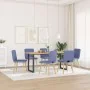 Sillas de comedor 6 uds tela azul jeans de , Sillas de comedor - Ref: Foro24-3315554, Precio: 296,00 €, Descuento: %