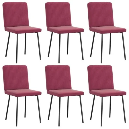 Sillas de comedor 6 unidades terciopelo rojo tinto von , Essstühle - Ref: Foro24-3315561, Preis: 243,17 €, Rabatt: %