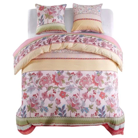 Set funda de edredón estampado floral y rayas 200x220/80x80 cm by , Duvet covers - Ref: Foro24-133441, Price: 35,51 €, Discou...
