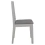 Sillas de comedor con cojines de madera maciza gris 2 unidades by , dining chairs - Ref: Foro24-247638, Price: 121,73 €, Disc...