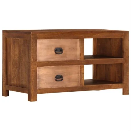 Mesa de centro con 2 cajones madera maciza de mango 90x40x50 cm | Tu tienda online para hogar, jardín y más Foro24.es