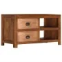 Mesa de centro con 2 cajones madera maciza de mango 90x40x50 cm | Tu tienda online para hogar, jardín y más Foro24.es