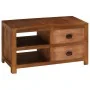 Mesa de centro con 2 cajones madera maciza de mango 90x40x50 cm | Tu tienda online para hogar, jardín y más Foro24.es