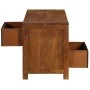 Mesa de centro con 2 cajones madera maciza de mango 90x40x50 cm | Tu tienda online para hogar, jardín y más Foro24.es