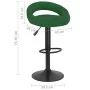 Taburetes de cocina 2 unidades terciopelo verde oscuro de , Taburetes de cocina - Ref: Foro24-333272, Precio: 110,93 €, Descu...