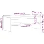 Mueble para TV madera contrachapada roble negro100x40x40 cm de , Muebles TV - Ref: Foro24-859119, Precio: 45,64 €, Descuento: %