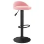 Taburete de cocina de terciopelo rosa de , Taburetes de cocina - Ref: Foro24-333595, Precio: 62,87 €, Descuento: %