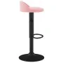 Taburete de cocina de terciopelo rosa de , Taburetes de cocina - Ref: Foro24-333595, Precio: 62,87 €, Descuento: %