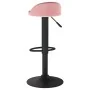 Taburete de cocina de terciopelo rosa de , Taburetes de cocina - Ref: Foro24-333595, Precio: 62,87 €, Descuento: %