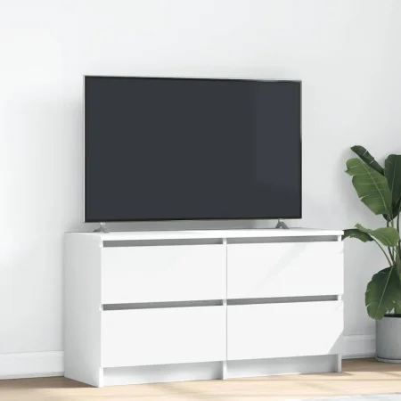 Mueble para TV madera contrachapada blanco 100x35x54 cm by , TV Furniture - Ref: Foro24-861796, Price: 105,77 €, Discount: %