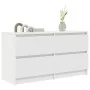 Mueble para TV madera contrachapada blanco 100x35x54 cm by , TV Furniture - Ref: Foro24-861796, Price: 105,77 €, Discount: %