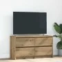 Mueble para TV madera de ingeniería roble artisan 100x35x54 cm by , TV Furniture - Ref: Foro24-861804, Price: 100,68 €, Disco...