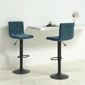Taburetes de cocina 2 unidades terciopelo azul von , Küchenhocker - Ref: Foro24-333735, Preis: 127,36 €, Rabatt: %