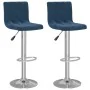 Taburetes de cocina 2 unidades terciopelo azul de , Taburetes de cocina - Ref: Foro24-333691, Precio: 129,75 €, Descuento: %