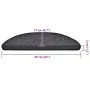 Alfombrilla escalera 20 uds antracita 56x17x3 cm de , Alfombrillas para escalones - Ref: Foro24-3365781, Precio: 72,06 €, Des...