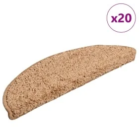 Alfombrilla escalera 20 uds beige 56x17x3 cm de , Alfombrillas para escalones - Ref: Foro24-3365839, Precio: 86,33 €, Descuen...