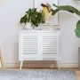 Puerta de armario de lamas 2 uds blanco 39,5x29,5 cm von , Schranktüren - Ref: Foro24-4015898, Preis: 27,01 €, Rabatt: %