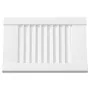 Puerta de armario de lamas 2 uds blanco 39,5x29,5 cm von , Schranktüren - Ref: Foro24-4015898, Preis: 27,01 €, Rabatt: %