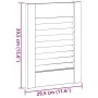 Puerta de armario de lamas 4 uds 39,5x29,5 cm madera de pino | Tu tienda online para hogar, jardín y más Foro24.es