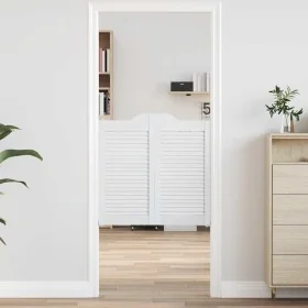 Puertas batientes diseño de lamas 1 par blanco 80x80 cm von , Türen für zu Hause - Ref: Foro24-4107136, Preis: 70,91 €, Rabat...