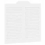 Puertas batientes diseño de lamas 1 par blanco 80x80 cm by , Doors for the home - Ref: Foro24-4107136, Price: 70,91 €, Discou...