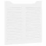 Puertas batientes diseño de lamas 1 par blanco 80x80 cm by , Doors for the home - Ref: Foro24-4107136, Price: 70,91 €, Discou...