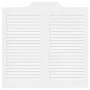 Puertas batientes diseño de lamas 1 par blanco 80x80 cm by , Doors for the home - Ref: Foro24-4107136, Price: 70,91 €, Discou...