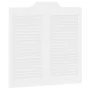 Puertas batientes diseño de lamas 1 par blanco 80x80 cm by , Doors for the home - Ref: Foro24-4107136, Price: 70,91 €, Discou...