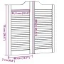 Puertas batientes diseño de lamas 1 par blanco 80x80 cm by , Doors for the home - Ref: Foro24-4107136, Price: 70,91 €, Discou...