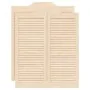 Puertas batientes diseño de lamas 2 par 100x80cm madera pino by , Doors for the home - Ref: Foro24-4107129, Price: 87,33 €, D...