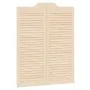 Puertas batientes diseño de lamas 2 par 100x80cm madera pino by , Doors for the home - Ref: Foro24-4107129, Price: 87,33 €, D...