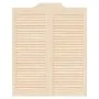 Puertas batientes diseño de lamas 2 par 100x80cm madera pino by , Doors for the home - Ref: Foro24-4107129, Price: 87,33 €, D...
