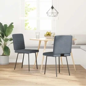 Sillas de comedor 2 unidades terciopelo gris oscuro von , Essstühle - Ref: Foro24-4101157, Preis: 85,86 €, Rabatt: %
