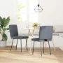 Sillas de comedor 2 unidades terciopelo gris oscuro | Tu tienda online para hogar, jardín y más Foro24.es