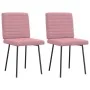 Sillas de comedor 2 unidades terciopelo rosa by , dining chairs - Ref: Foro24-4101160, Price: 85,20 €, Discount: %