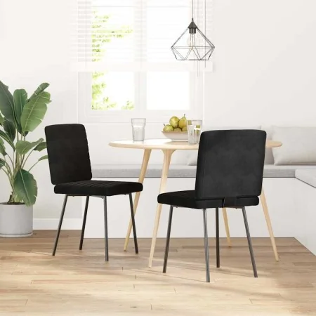 Sillas de comedor 2 unidades terciopelo negro by , dining chairs - Ref: Foro24-4101162, Price: 85,20 €, Discount: %