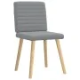Sillas de comedor giratorias 2 unidades tela gris claro | Tu tienda online para hogar, jardín y más Foro24.es
