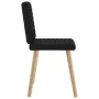 Sillas de comedor 2 unidades tela negro | Tu tienda online para hogar, jardín y más Foro24.es