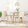 Sillas de comedor 2 unidades tela color crema von , Essstühle - Ref: Foro24-4101181, Preis: 103,21 €, Rabatt: %