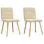 Sillas de comedor 2 unidades tela color crema von , Essstühle - Ref: Foro24-4101181, Preis: 103,21 €, Rabatt: %