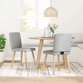 Sillas de comedor 2 uds tela gris nube by , dining chairs - Ref: Foro24-4101183, Price: 103,21 €, Discount: %