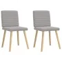 Sillas de comedor 2 uds tela gris nube by , dining chairs - Ref: Foro24-4101183, Price: 103,21 €, Discount: %
