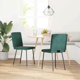 Sillas de comedor 2 unidades terciopelo verde oscuro by , dining chairs - Ref: Foro24-4101188, Price: 86,18 €, Discount: %