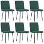 Sillas de comedor 6 unidades terciopelo verde oscuro by , dining chairs - Ref: Foro24-3315528, Price: 245,80 €, Discount: %
