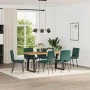 Sillas de comedor 6 unidades terciopelo verde oscuro by , dining chairs - Ref: Foro24-3315528, Price: 245,80 €, Discount: %