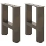 Patas de mesa de centro acero natural 2uds acero 40x(30-31) cm by , Table legs - Ref: Foro24-4013259, Price: 53,43 €, Discoun...