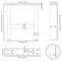 Patas de mesa de centro acero natural 2uds acero 40x(30-31) cm by , Table legs - Ref: Foro24-4013259, Price: 53,43 €, Discoun...