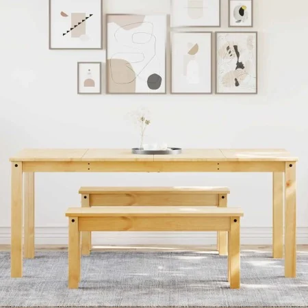Juego de comedor Panama 3 pzas madera maciza de pino von , Möbelsets für Küchen und Esszimmer - Ref: Foro24-3345182, Preis: 4...