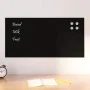 Pizarra magnética de pared vidrio templado negro 80x40 cm by , White boards - Ref: Foro24-4008609, Price: 32,56 €, Discount: %